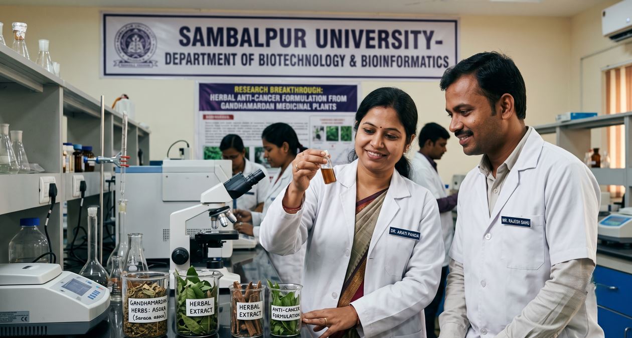 Sambalpur University Researchers Develop Promising Herbal Anti-Cancer Formulation from Gandhamardan Medicinal Plants